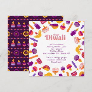 Invitación a la fiesta de celebración de Diwali