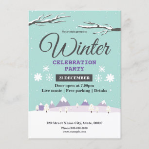 Invitación a la Fiesta de Celebración de Invierno