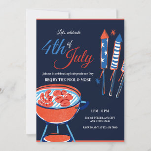 Invitación a la fiesta de celebración patriótica d