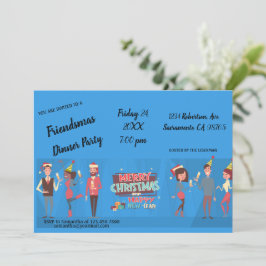 Invitación a la fiesta de Cena de Amistad