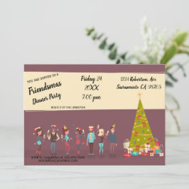 Invitación a la fiesta de Cena de Amistad