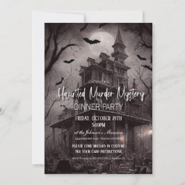 Invitación a la fiesta de cena del misterio del as