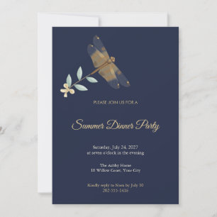 Invitación a la fiesta de cena Variegated Fluttere