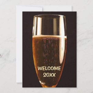 Invitación a la fiesta de cerveza de Año Nuevo