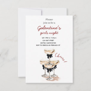 Invitación a la Fiesta de Champán de Galentines