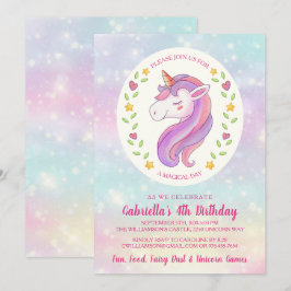 Invitación a la fiesta de Chica de cumpleaños de U