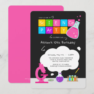 Invitación a la fiesta de ciencia femenina
