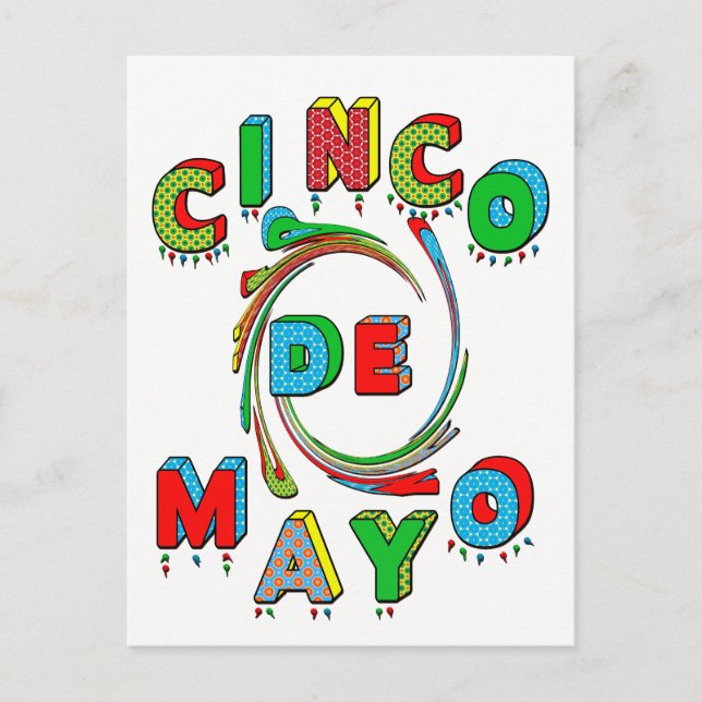 Invitación a la Fiesta de Cinco de Mayo - Tarjeta  (Anverso)