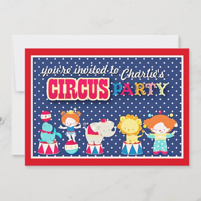 Invitación a la fiesta de Circo Cuto (Anverso)