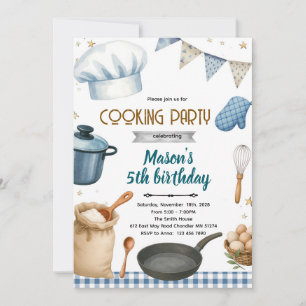 invitación a la fiesta de cocina y repostería de L