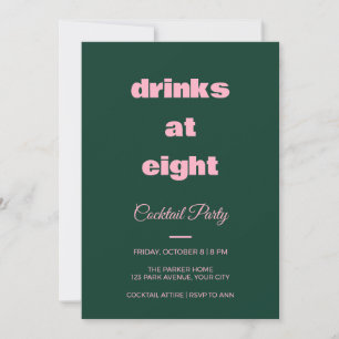 Invitación a la fiesta de cóctel Bebidas Copiosas