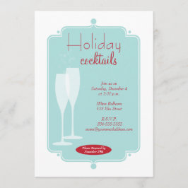 Invitación a la fiesta de cóctel de vacaciones