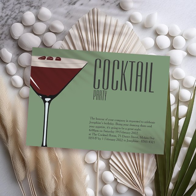 Invitación a la fiesta de cóctel Espresso Martini (Subido por el creador)