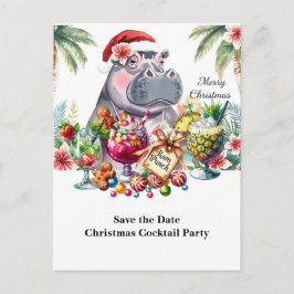 Invitación a la Fiesta de Cóctel Navideño Tropical