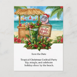 Invitación a la Fiesta de Cóctel Navideño Tropical
