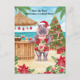 Invitación a la Fiesta de Cóctel Navideño Tropical