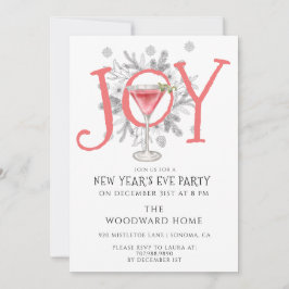 Invitación a la fiesta de cócteles de Año Nuevo