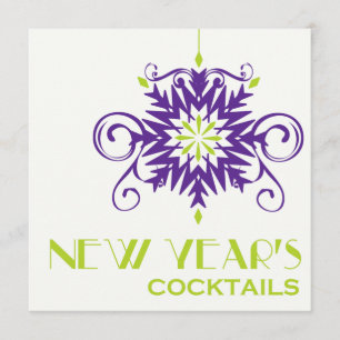 Invitación a la fiesta de cócteles de Año Nuevo