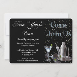 Invitación a la fiesta de cócteles de Año Nuevo