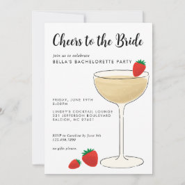 Invitación a la fiesta de cócteles de despedida de
