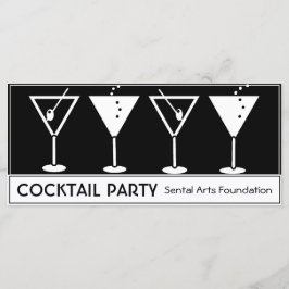 Invitación a la fiesta de cócteles de época