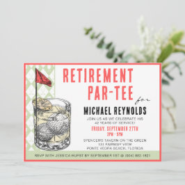 Invitación a la fiesta de cócteles de golf