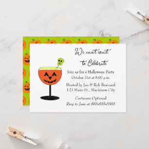 Invitación a la fiesta de cócteles de Halloween