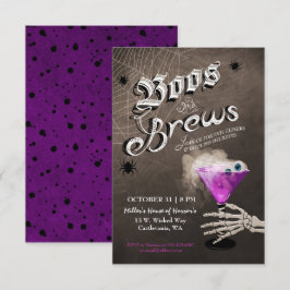 Invitación a la fiesta de cócteles de Halloween Bo