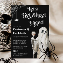 Invitación a la fiesta de cócteles de Halloween de