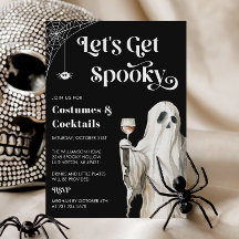 Invitación a la fiesta de cócteles de Halloween de