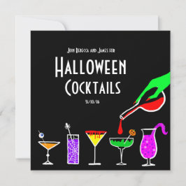 Invitación a la fiesta de cócteles de Halloween en