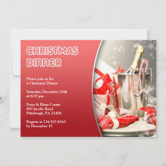 Invitación a la fiesta de cócteles de la cena de n