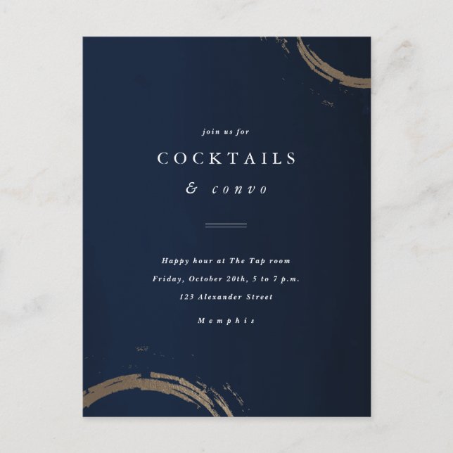 Invitación a la fiesta de cócteles de los Golden R (Anverso)