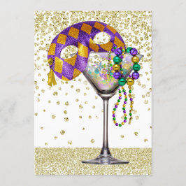 Invitación a la fiesta de cócteles de Masquerade