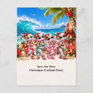 Invitación a la fiesta de cócteles de Navidad trop
