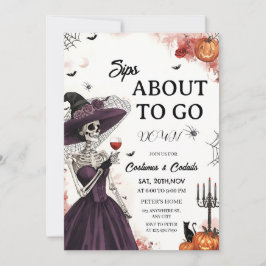 Invitación a la fiesta de cócteles de Skeleton Lad