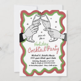 Invitación a la fiesta de cócteles de vacaciones