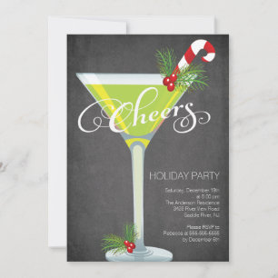 Invitación a la fiesta de cócteles de vacaciones d