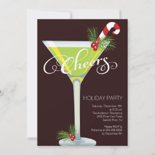 Invitación a la fiesta de cócteles de vacaciones r