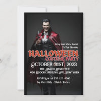 Invitación a la fiesta de cócteles Drácula Hallowe
