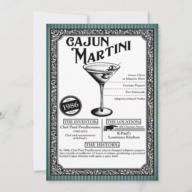 Invitación a la fiesta de cócteles - Leer la descr (Anverso)