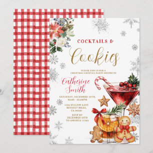Invitación a la fiesta de cócteles y galletas de N
