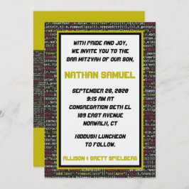 Invitación a la Fiesta de Coder Bar Mitzvah