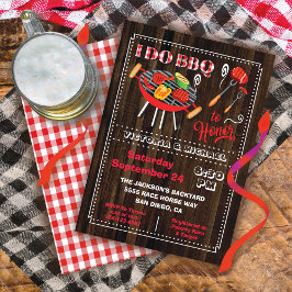 Invitación a la fiesta de compromiso de barbacoa