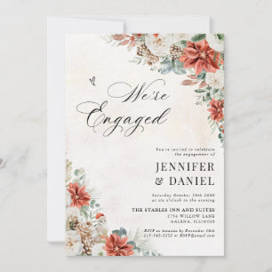 Invitación a la fiesta de compromiso de boda de in