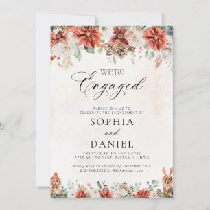 Invitación a la fiesta de compromiso de boda de in