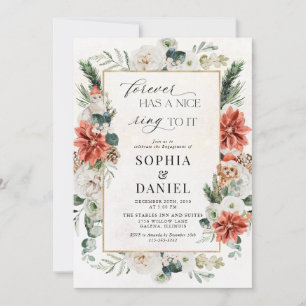Invitación a la fiesta de compromiso de boda de in