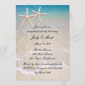 Invitación a la fiesta de compromiso de boda Starf