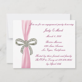 Invitación a la fiesta de compromiso de Bow de dia