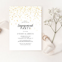 Invitación a la fiesta de compromiso de Confetti G